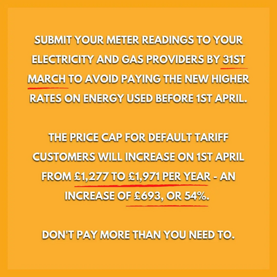 Submit your meter readings