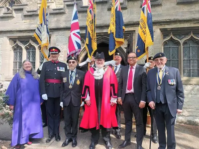 Mayor Dave Hodgson at  Royal British Legion Branch Centenary Service