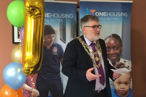 Mayor Dave Hodgson Speaking at the First Birthday Celebration for Clarence House