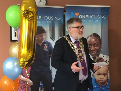 Mayor Dave Hodgson Speaking at the First Birthday Celebration for Clarence House