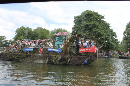 Dad's Army Boat on Parade at the Bedford River Festival