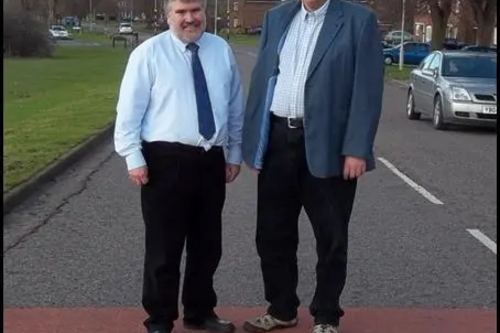 Mayor Dave Hodgson and Cllr Tim Hill, Stewartby Way