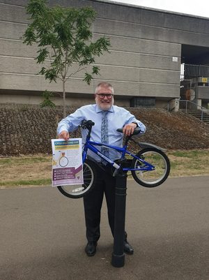 Mayor Dave Hodgson Ukraine Bike