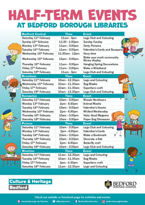 Library half-term activities February 2022