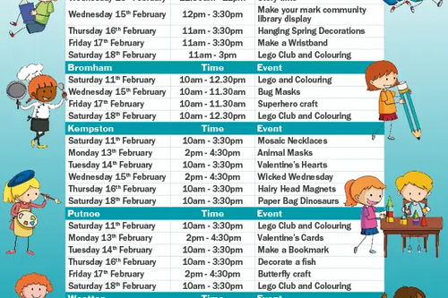 Library half-term activities February 2022