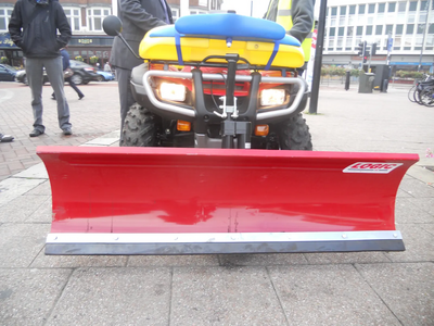 Bedford Borough Council's new specially-adapted gritting quad bike