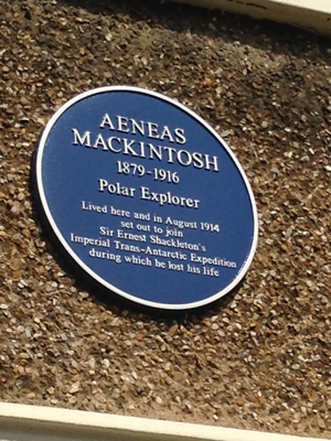 Aeneas Mackintosh Blue Plaque at Beverley Crescent, Bedford