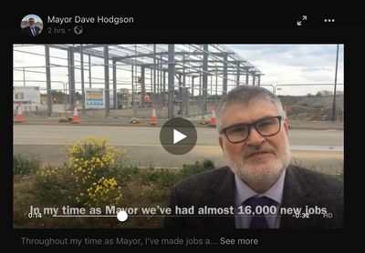 Mayor Dave Hodgson Video Screenshot