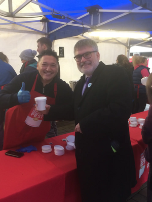 Mayor Dave Hodgson at Bedford SoupFest