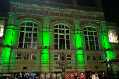 Corn Exchange lit up for Love Parks Week