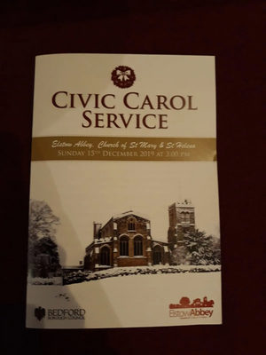 Bedford Borough Civic Carol Service 2019 Order of Service