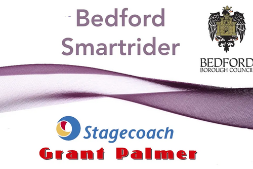 Mock-up of Bedford Borough bus smart card