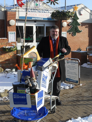 Mayor Dave Hodgson at the launch of the Buy in Bedford Campaign