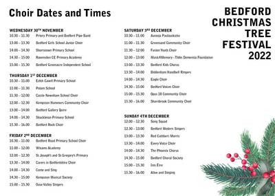 Bedford Christmas Tree Festival 2022