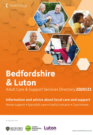 Bedfordshire & Luton Care Services Directory 2020/21 Cover