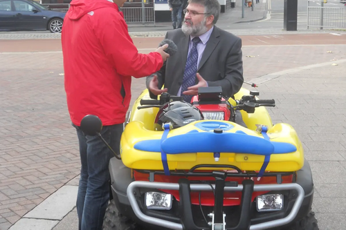 Dave Hodgson talks to BBC 3 Counties Radio About the Council's new Gritting Quad Bike