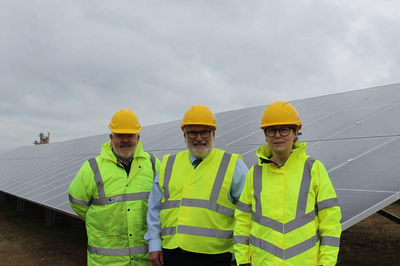 Dave Hodgson, Christine McHugh and Charlie Royden at Bedford Green Technology & Innovation Park