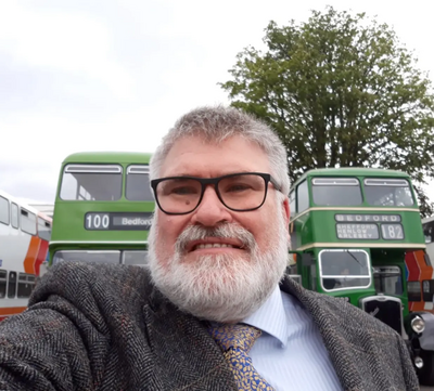 Mayor Dave Hodgson at the 100 year celebration of Bedford Bus Depot