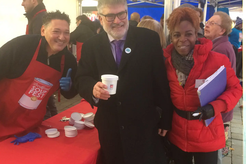 Mayor Dave Hodgson at SoupFest 2018