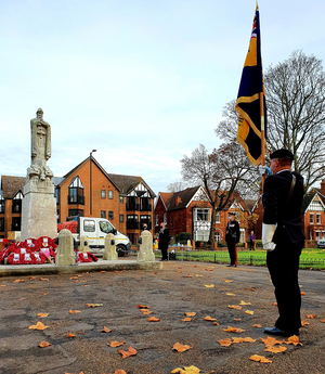 Armistice Day Commemoration at Bedford War Memorial