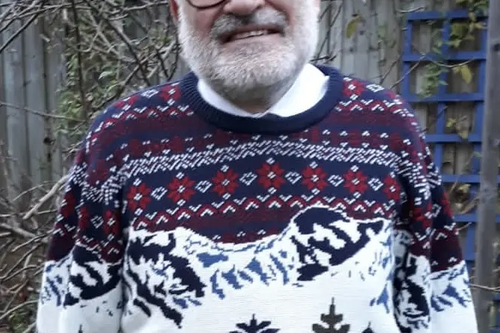 Mayor Dave Hodgson in Christmas Jumper 2020