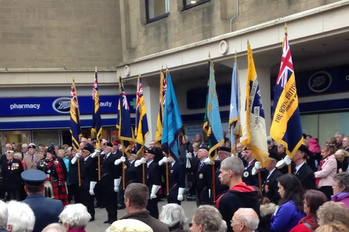 The Standard Bearers at Bedford's Armistice Day Commemoration