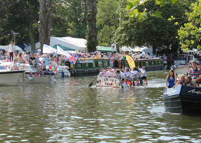 Raft Racing at Bedford River Festival