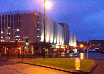 Allhallows Multi Storey Car Park at Night