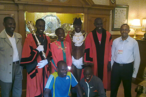 Kenyan Atheletes in the Mayor's Parlour, June 2010