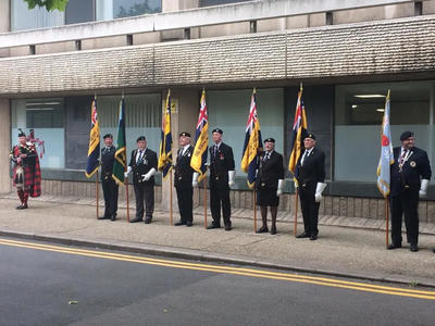 Armed Forces Day Flag Raising at Bedford Borough Hall 2019