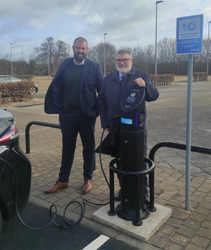 Mayor Dave at Enterprise Car Club at Bedford Park and Ride