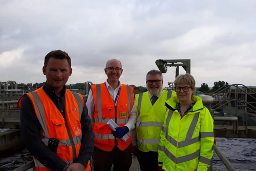 Mayor Dave at Anglian Water Recycling Centre