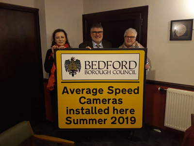 Mayor Dave Hodgson announcing the new Average Speed Cameras in Colmworth