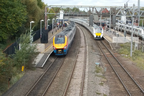 Intercity and Commuter Trains at Bedford Station