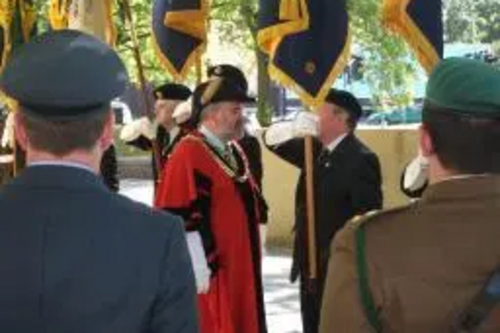 Mayor Dave Hodgson at Armed Forces Week Flag Raising