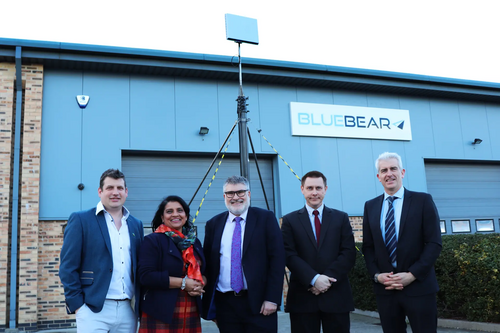 Mayor Dave Hodgson at the official opening of Blue Bear’s Drone Flight Testing facility in Oakley