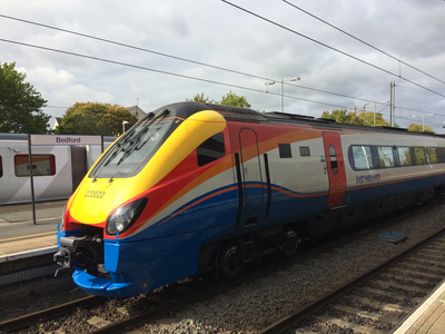 Intercity train at Bedford Station