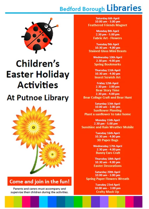 Putnoe Library Easter 2019