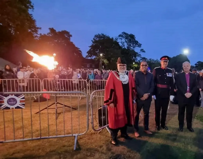 Queen's Platinum Jubilee Beacon lighting