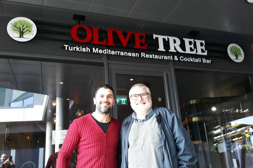 Mayor Dave Hodgson at Olive Tree