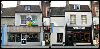 Before and After The Transformation of 82 High Street, Bedford