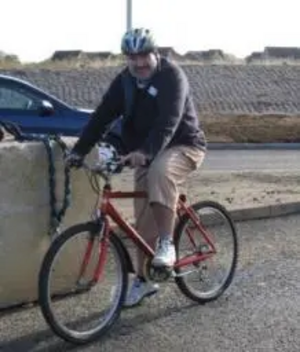 Dave Hodgson after cycling along the new bypass