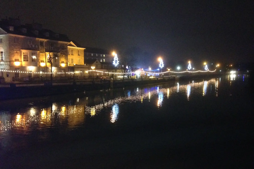 Christmas Lights on The Embankment, Bedford