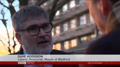 Mayor Dave Hodgson on BBC News