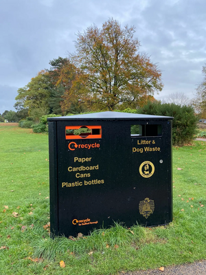 New recycling bins