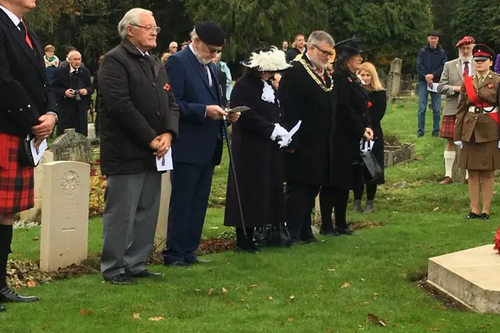 Bedford Pipe Band Highlander Division Service of Remembrance