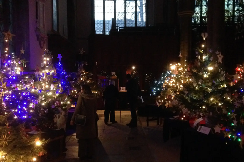 Christmas Tree Festival at St Paul's Church, Bedford