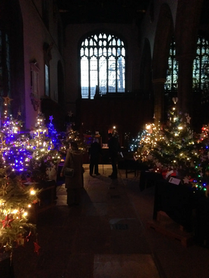 Christmas Tree Festival at St Paul's Church, Bedford